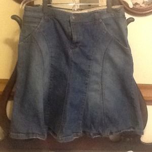 Knee Length Maurice's Denim Skirt