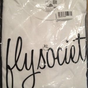 NEW!!! Mens XL/ White T-Shirt/ FLY SOCIETY