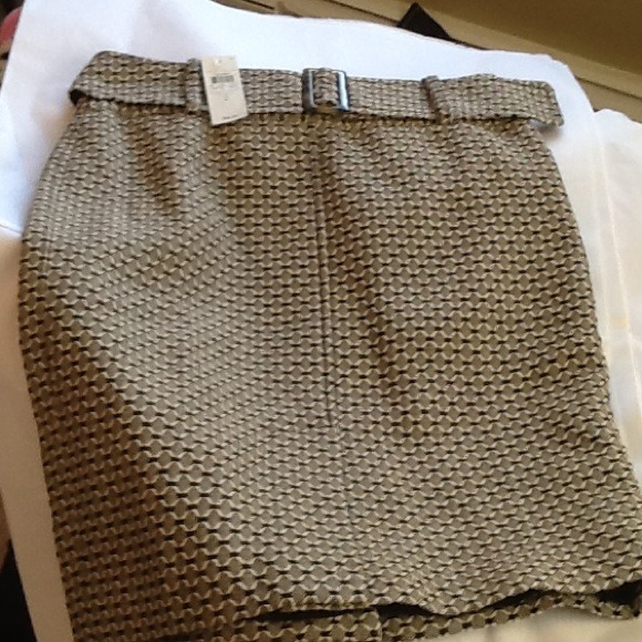 Ann Taylor gorgeous tweed pencil skirt/belt NWT - Picture 2 of 4