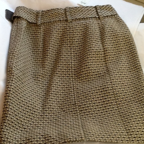 Ann Taylor gorgeous tweed pencil skirt/belt NWT - Picture 3 of 4