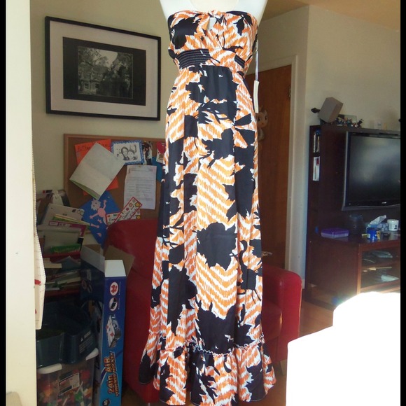 "SOLD" Floral long maxi dress