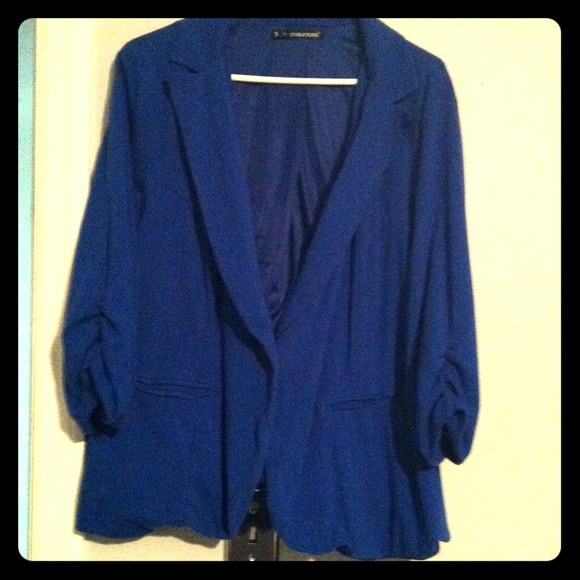 🔴SOLD🔴casual stretchy plus size blazer 3x.