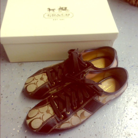 REDUCED! Hardly used Coach signature shoes