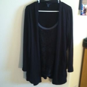 Long sleeve shirt/sweater combo