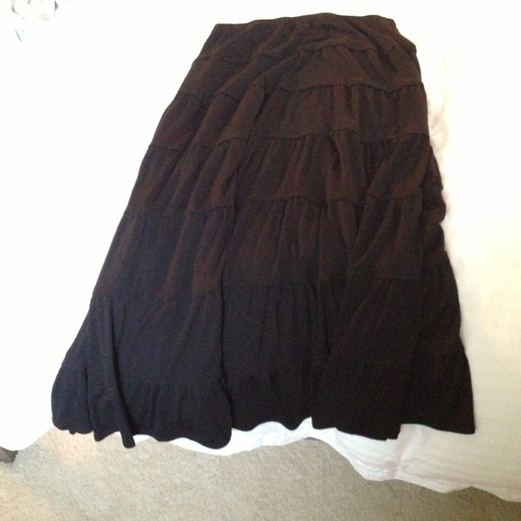 Long black skirt