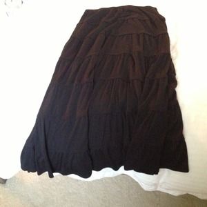 Long black skirt