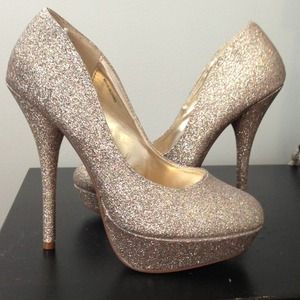 Multi color sparkle heels