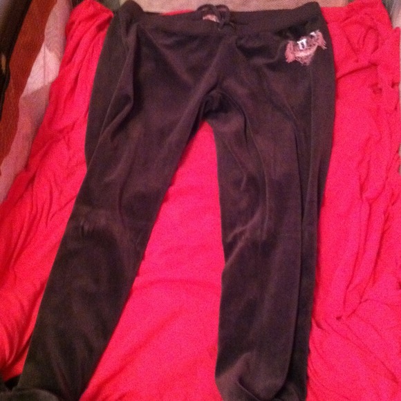 Brown juicy couture velour pants