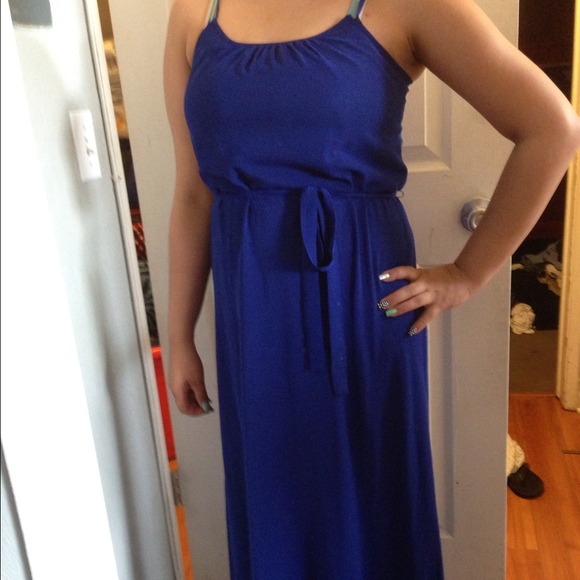 Navy Blue Maxi Dress