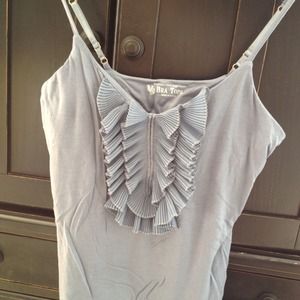 Victoria's Secret Blue V-neck Sleeveless Bra Top M