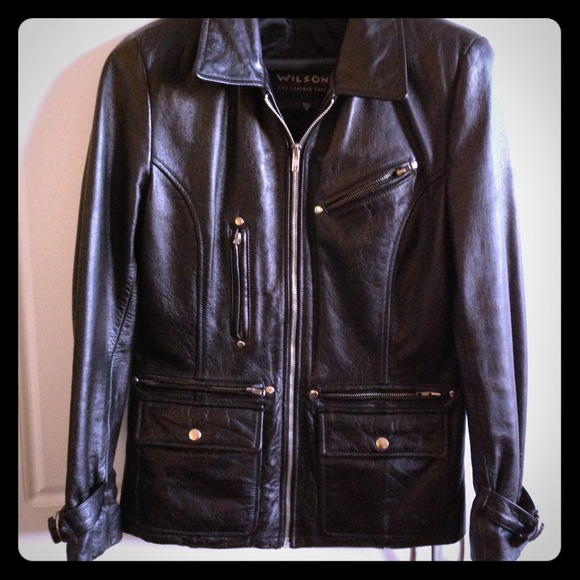Awesome Leather Moto Style Jacket! Pristine!