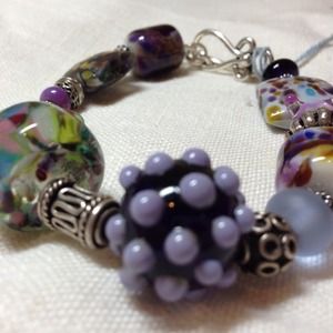 "Jessica" Artisan Lampwork bracelet