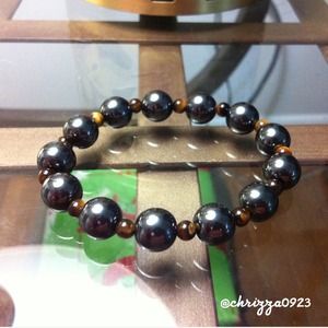 🚫SOLD🚫Hematite & Tigers Eye Gemstone Bracelet