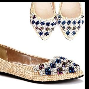 Grace party Flats rhinestone & swarovski crystal