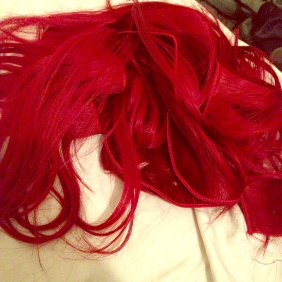 ❤ Red Human Hair Extensions! ❤