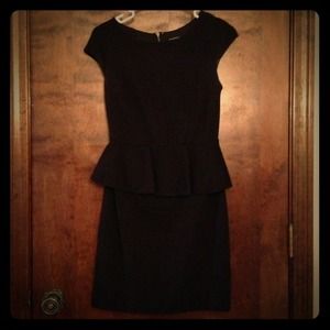 Express black dress with lace back