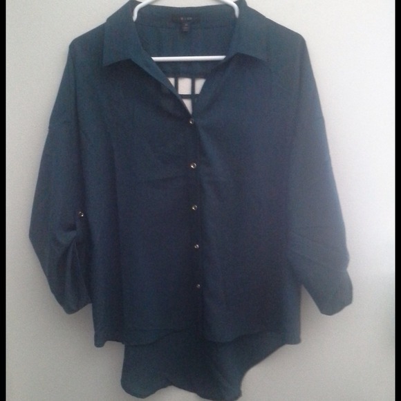 Forrest Green Button Up Top