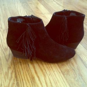 Fringe booties
