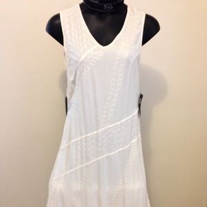 Beautiful embroidered white Maxi Dress