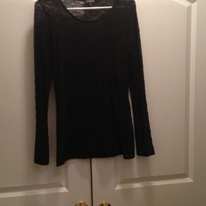 Express black lace top