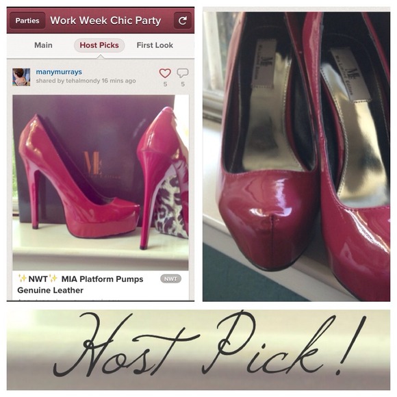 ❌BUNDLED/SOLD❌MIA Fuchsia Platform Pumps - Picture 3 of 4