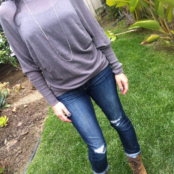 SOLD.............Greyish/taupe lightweight sweater
