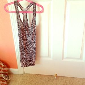 DELIA'S form fitting cheetah tank top