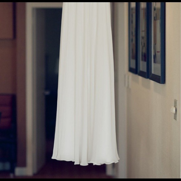 Reduced! Aqua White Dress - Picture 4 of 4