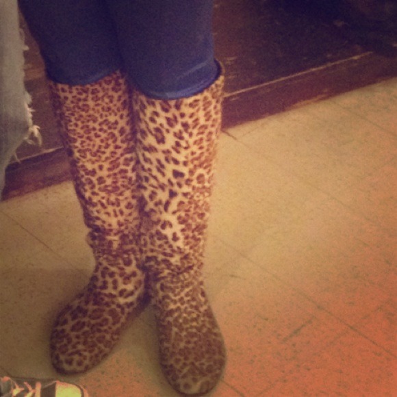 cheetah print boots