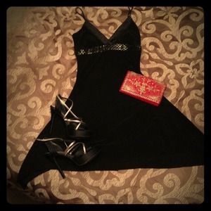 SOLD Black Evening Dress