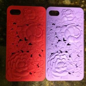 Pink + Purple Floral iPhone 4/4S Cases 🚨Bundle🚨
