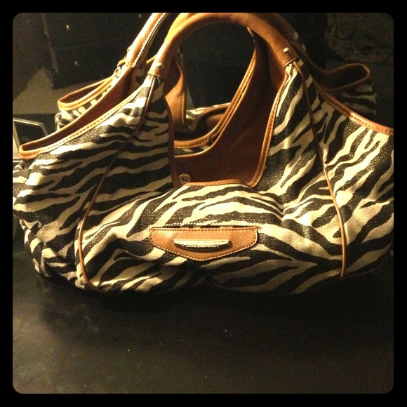 Kathy Van Zealand Zebra Print Purse