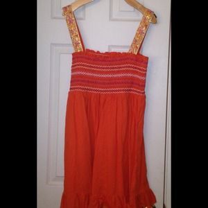 Size medium bright orange sundress!