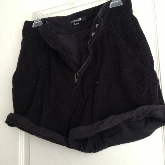 Forever 21 Curduroy High Waist Shorts - Picture 3 of 4