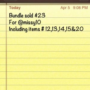 Bundle of 5 postings