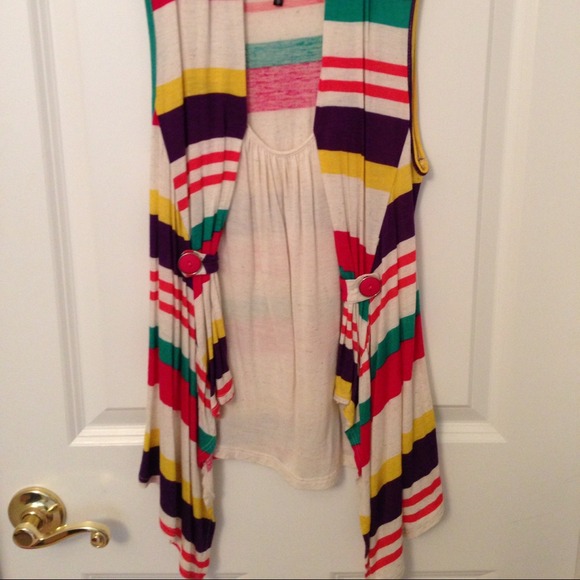 ❌SOLD❌Multi-Colored Striped Tank - Picture 2 of 3