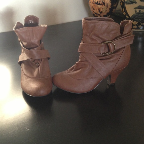 Brown booties