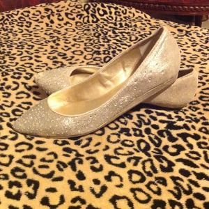 Sparkly BCBG flats