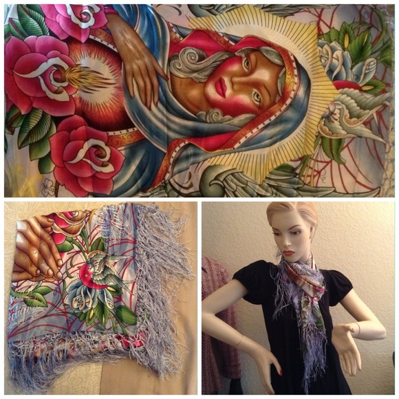 Beautiful virgin Marry Silk Scarf