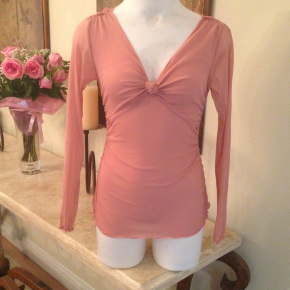 Max Studio pastel pink top