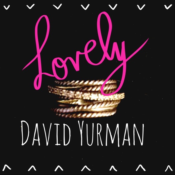 David Yurman diamond/silver ring-size 7 *no trade