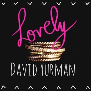 David Yurman diamond/silver ring-size 7 *no trade