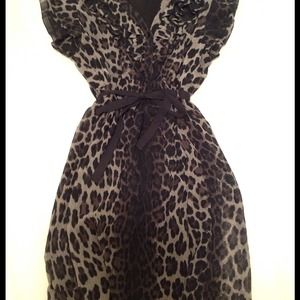 Bundle- Zara Leopard Dress and Bow Skirt