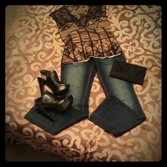 Dark wash Express Denim/Express Rerock JeansBUNDLE