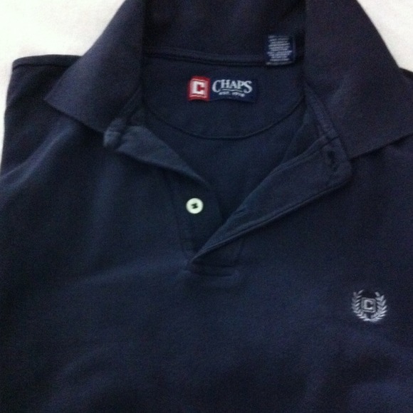 🆒 Men's CHAPS shirt navy blue!