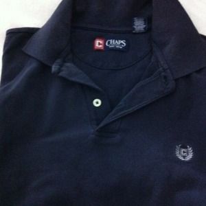 🆒 Men's CHAPS shirt navy blue!
