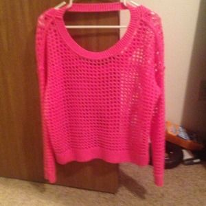 Pink lose knitted Roxy top