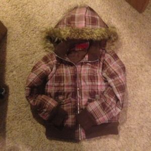 Winter coat (plaid)