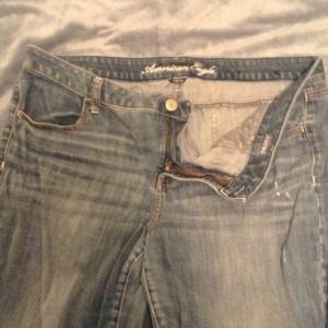 American Eagle destroyed style jeggings