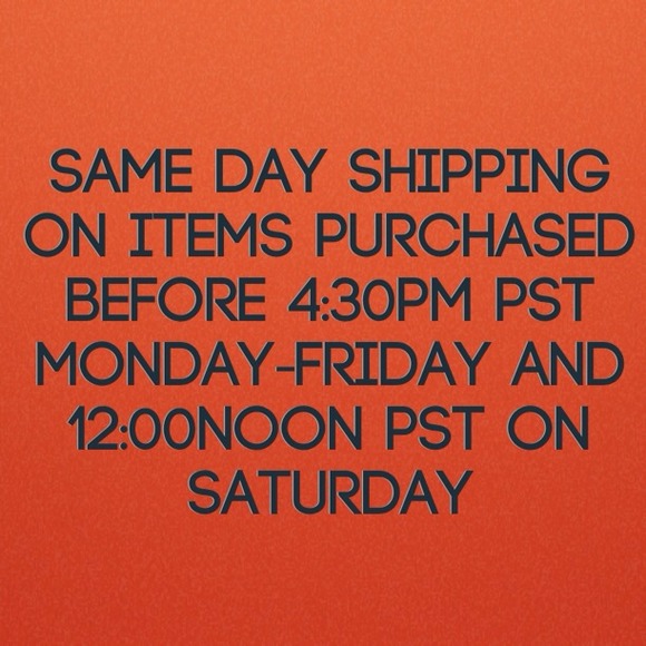 Same Day Shipping Schedules